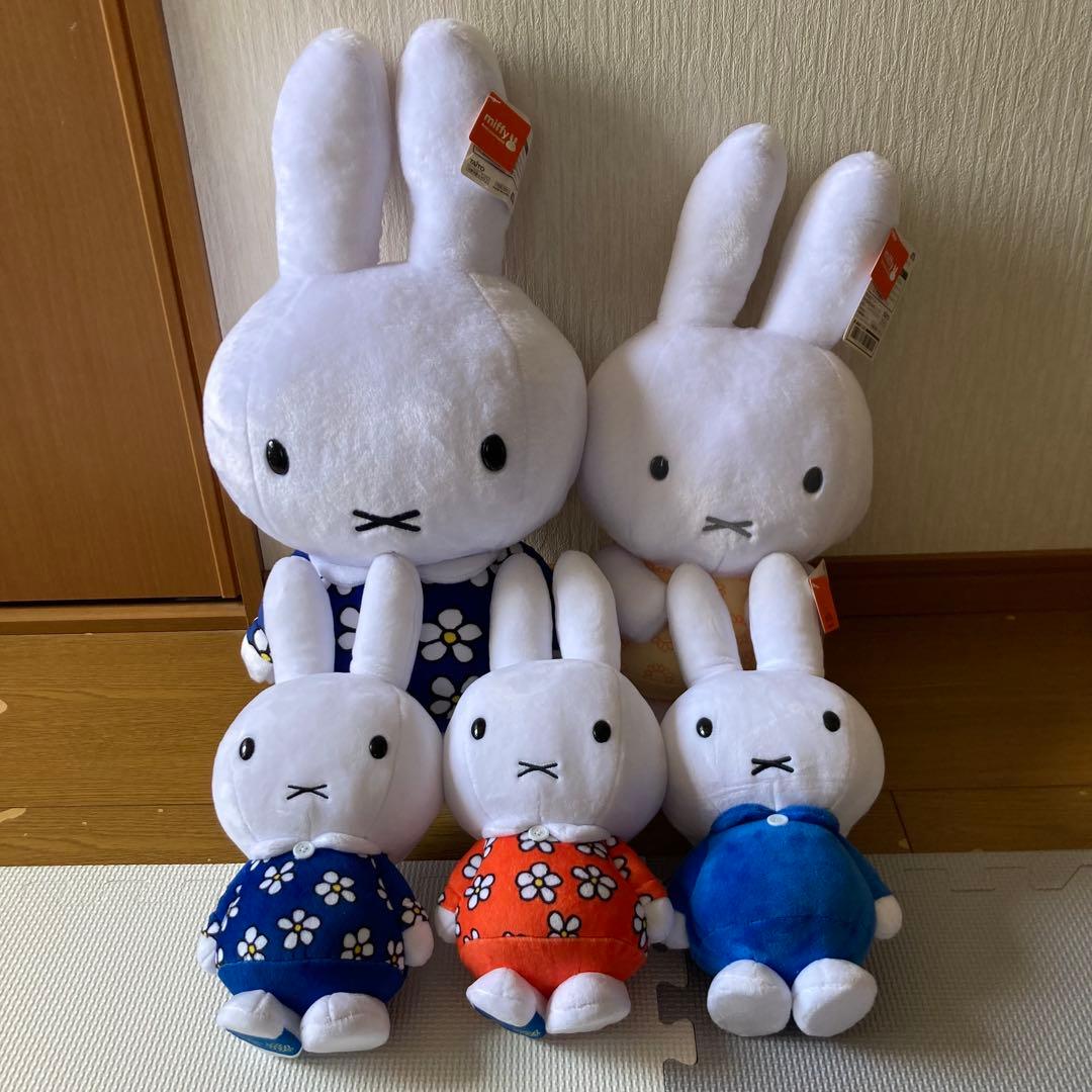 アミューズメント品　ミッフィー ぬいぐるみ　サイズ色々　大中小セット