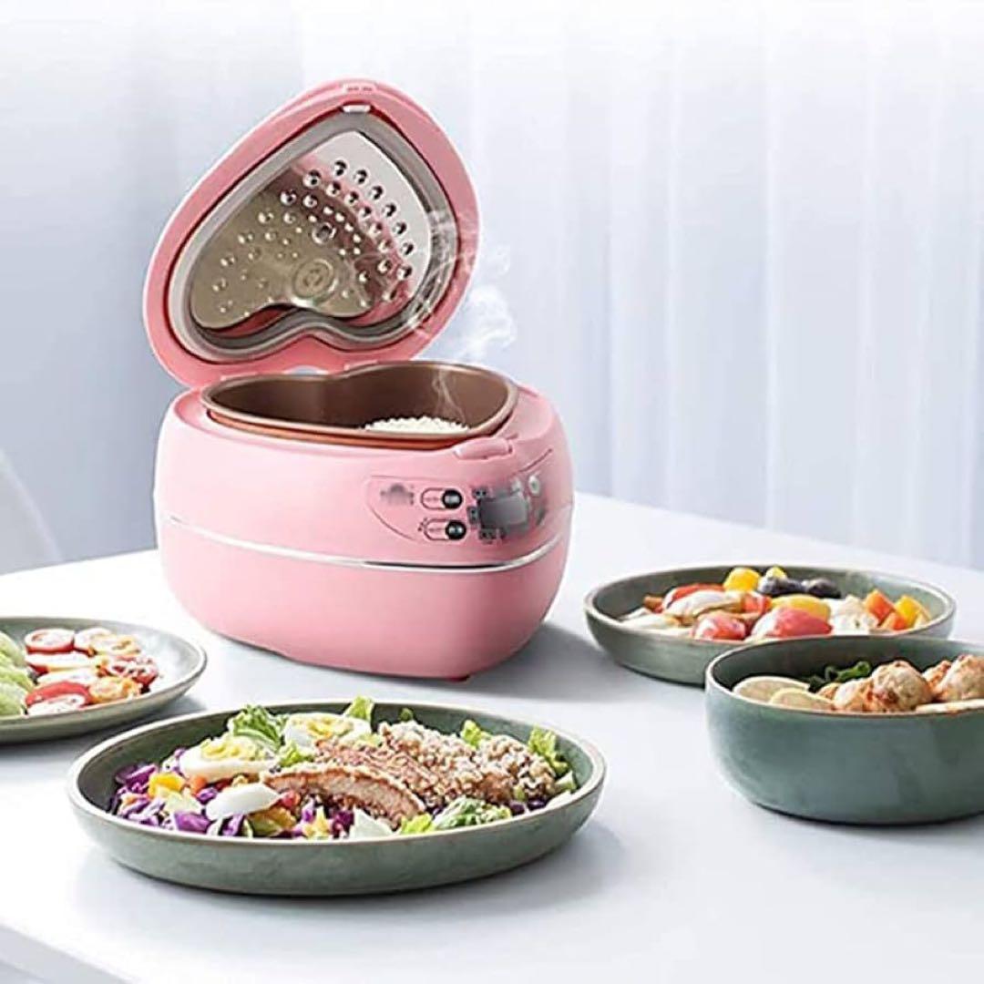 ハート型ピンク炊飯器　3.5合