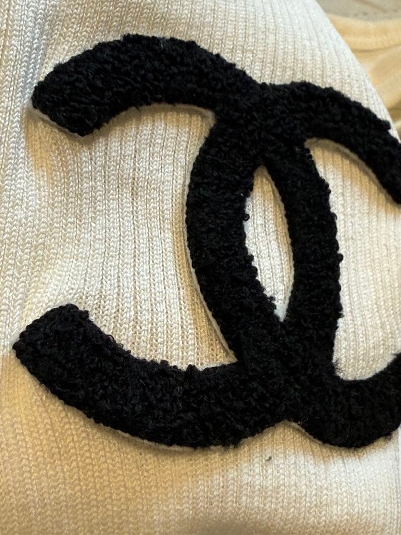 未使用タグ付　CHANEL貴重　デカココマーク　タンクトップ　フランス製