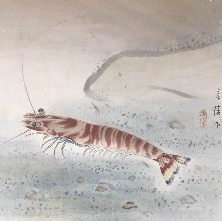 海老の日本画