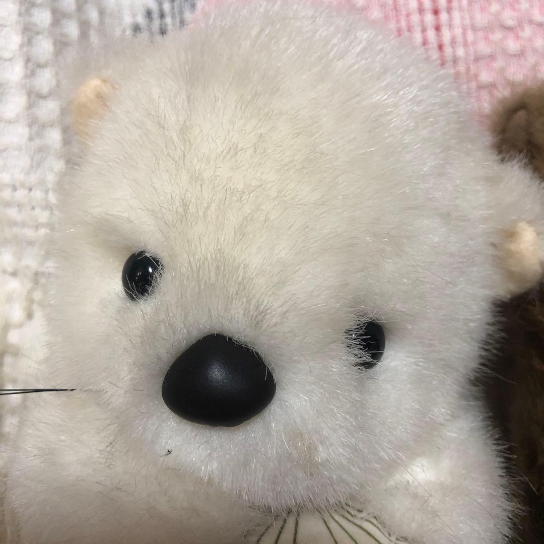 昭和レトロ　ヴィンテージ ファースト社　ラッコ　ぬいぐるみ　2コ　中古品