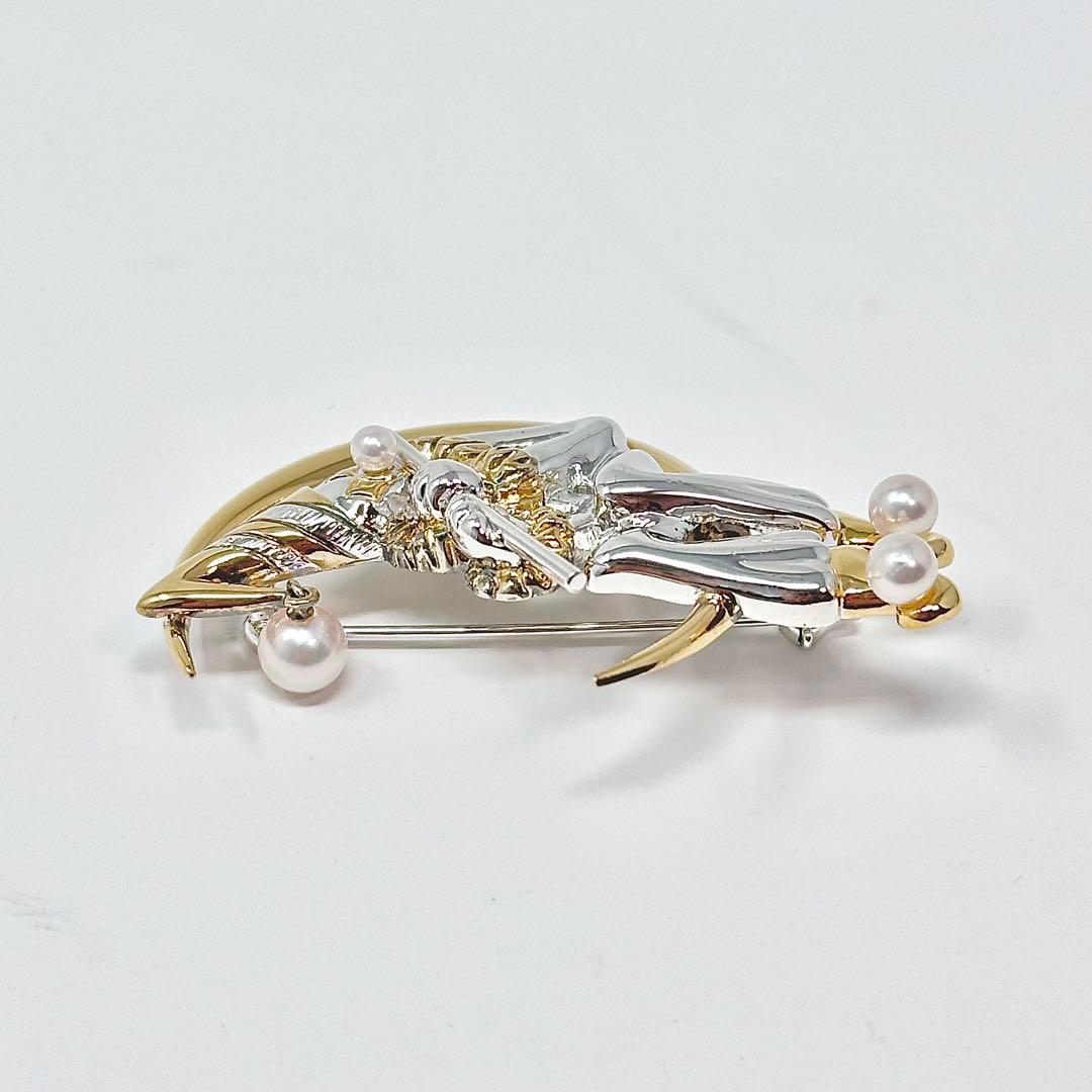 ペンギンちゃん様　MIKIMOTO ブローチ　ピエロ　パール　真珠　シルバー