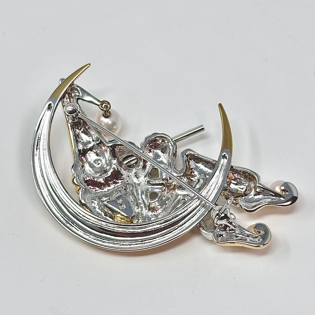 ペンギンちゃん様　MIKIMOTO ブローチ　ピエロ　パール　真珠　シルバー