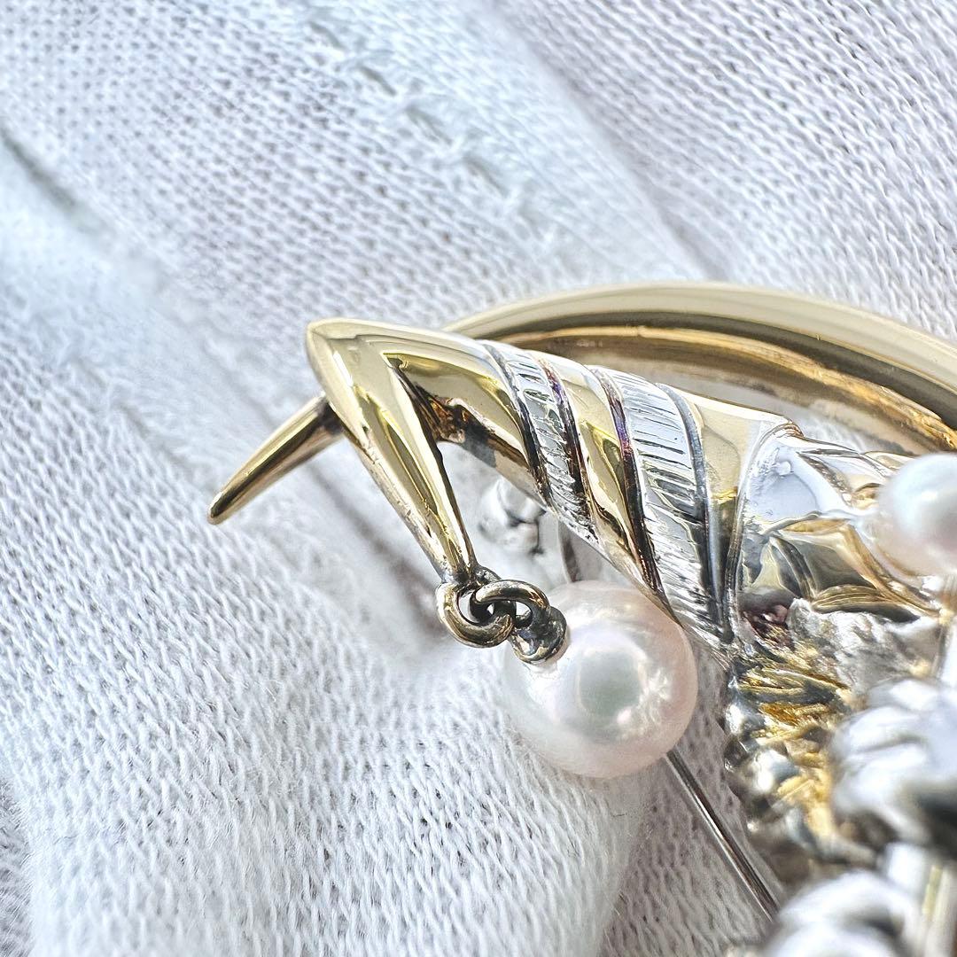 ペンギンちゃん様　MIKIMOTO ブローチ　ピエロ　パール　真珠　シルバー