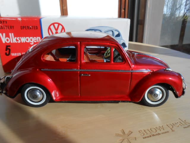 超希少、美品！萬代屋 BC バンダイ VW ワーゲン ビートル 大型 ブリキ 箱