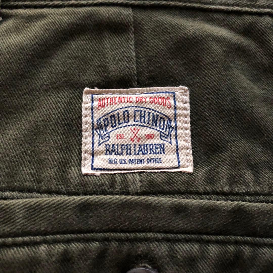 ★ヴィンテージ★ラルフローレン チノパン カーキ ポロチノ 34×32