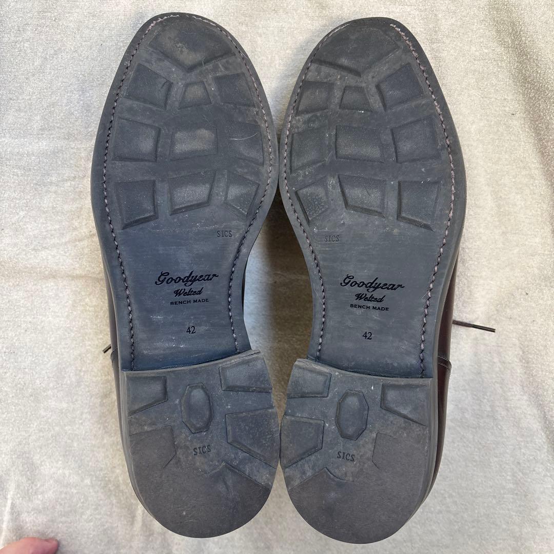 美品 42nd Highland ダークブラウン レザーシューズ