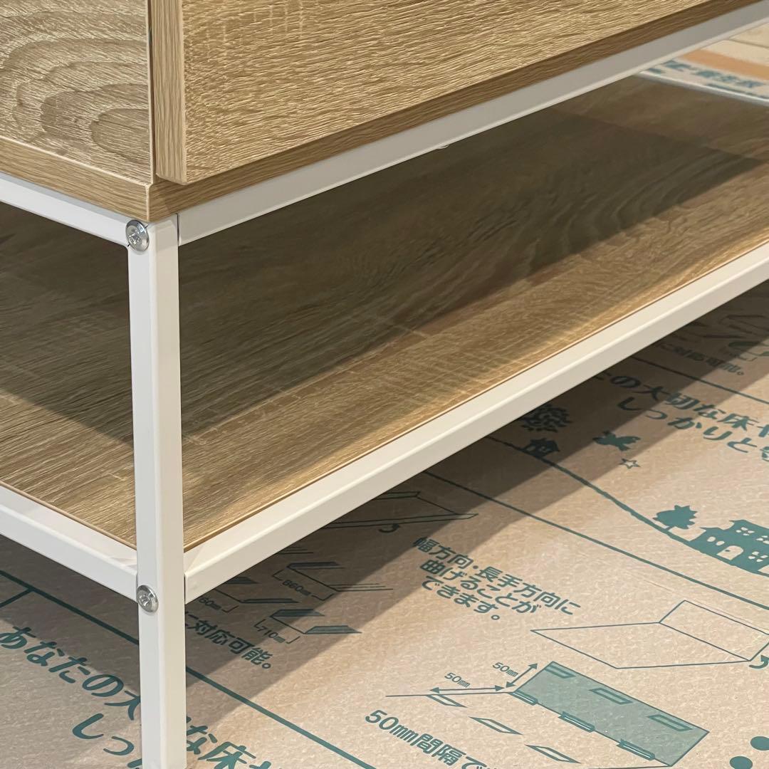 【幅80cm】Fika フィーカ 昇降式センターテーブル