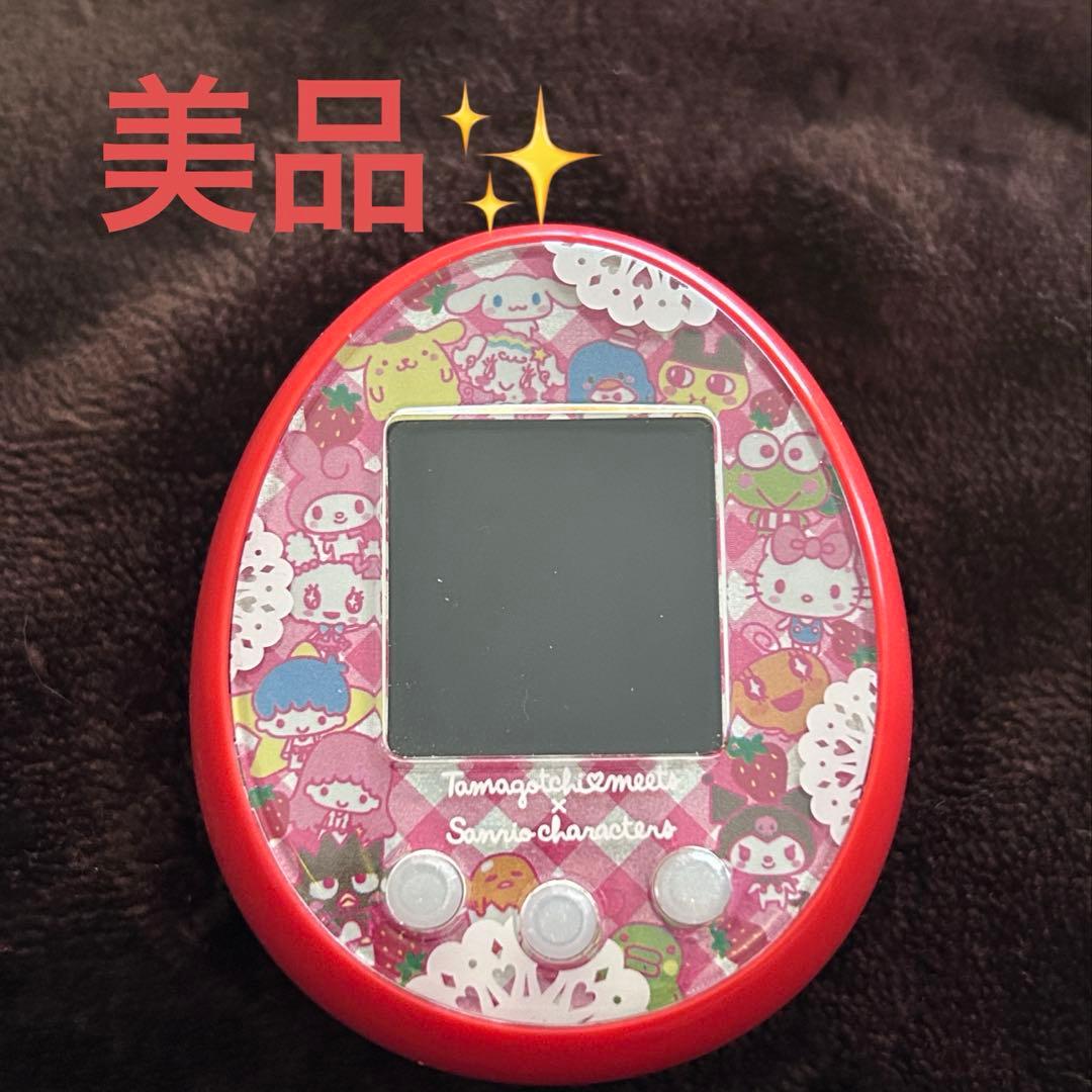 【美品】たまごっちみーつ サンリオキャラクターズ レッド 赤 BANDAI 箱無