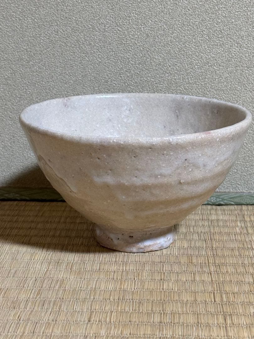 坂田泥華　萩茶碗