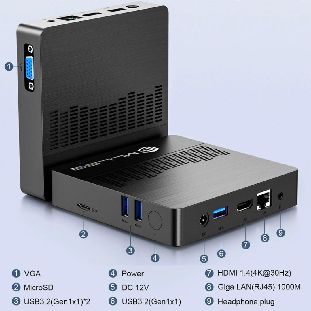 ミニPC MLLSE PC M2 Air Intel Gemini Lake N4000