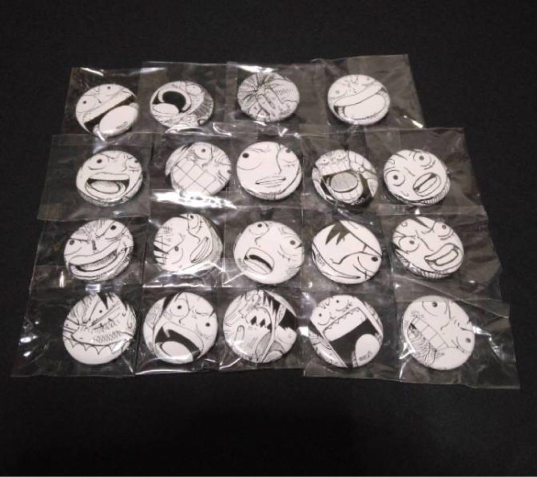 ミートザワンピース オールフェイス 缶バッヂ ルフィ 19点