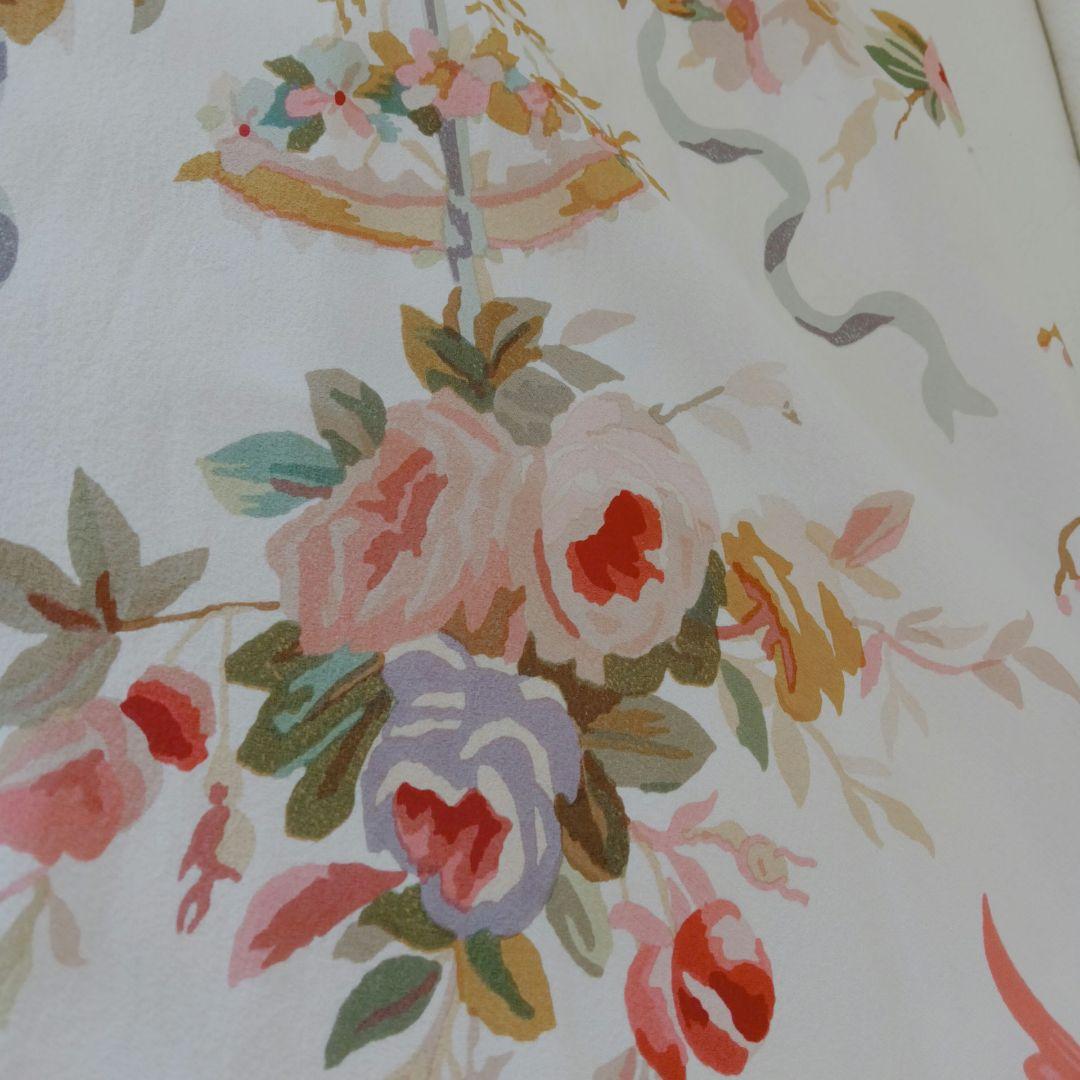 クリスチャンディオール　dior フラワー　　シルク　くるみボタン　スカート