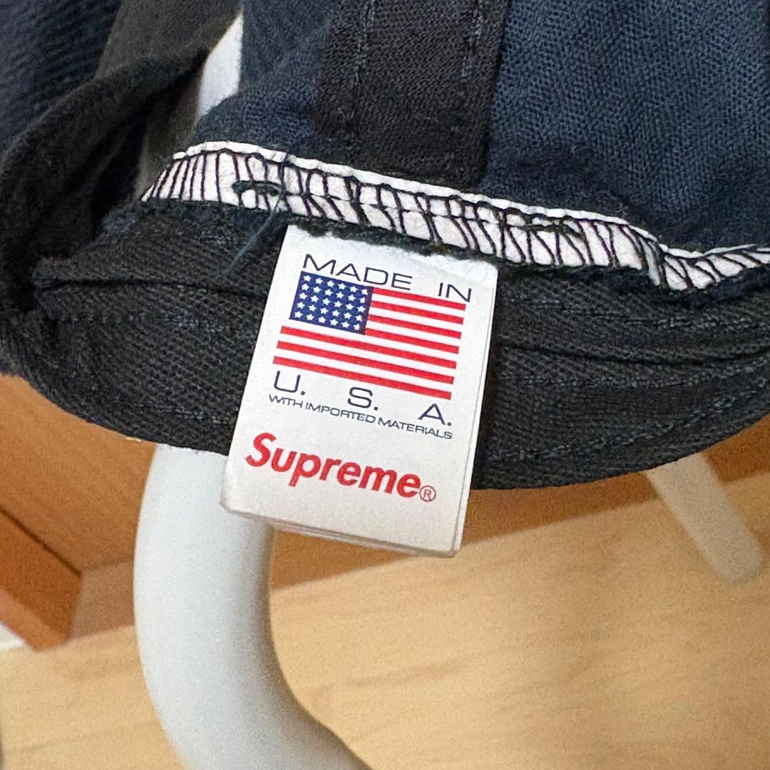 シュプリーム　SUPREME Sロゴ　キャップ　ネイビー　紺　コーデュロイ