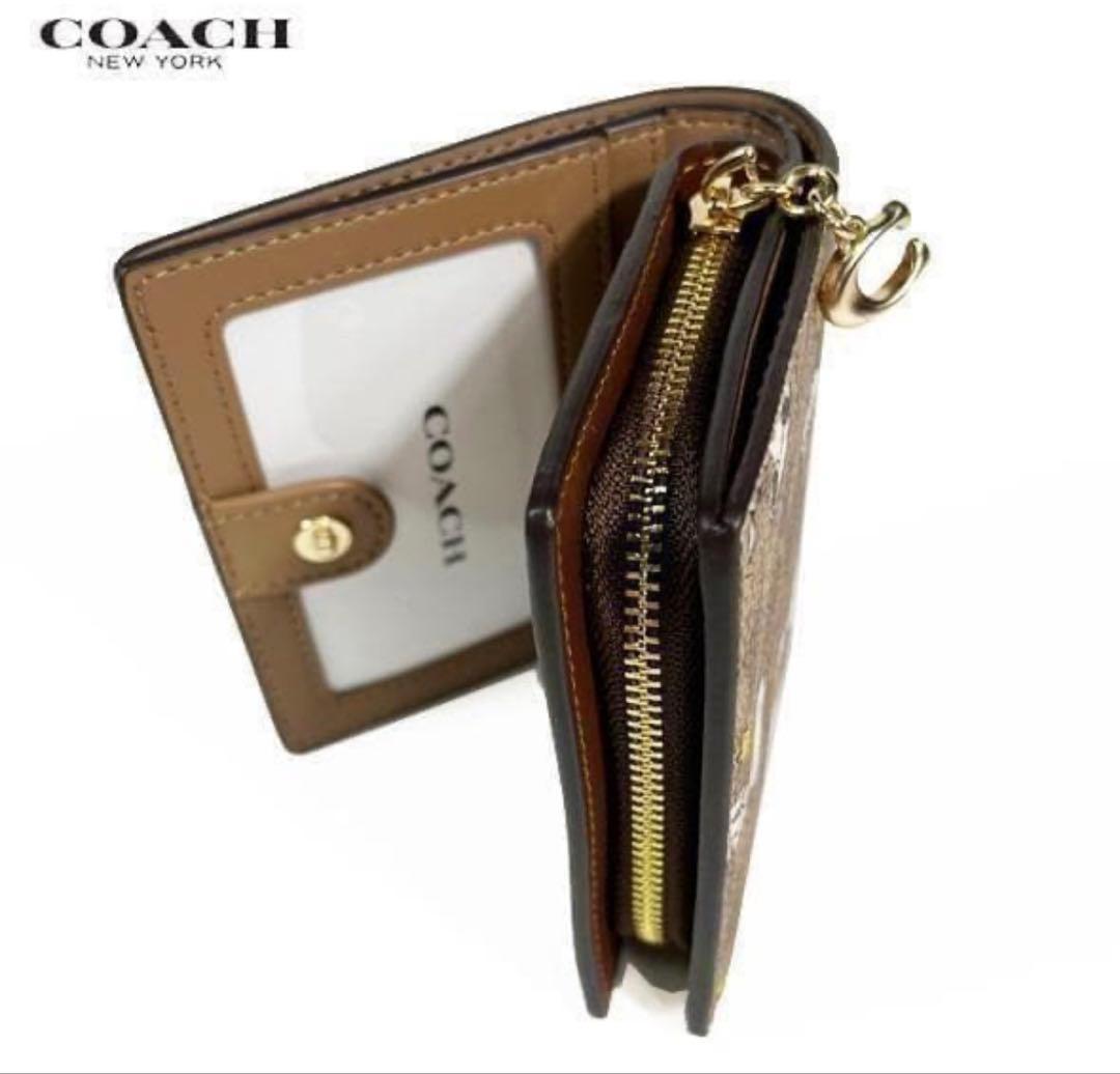 国内未入荷.COACH X PEANUTS 新作 スナップ ウォレット二つ折財布