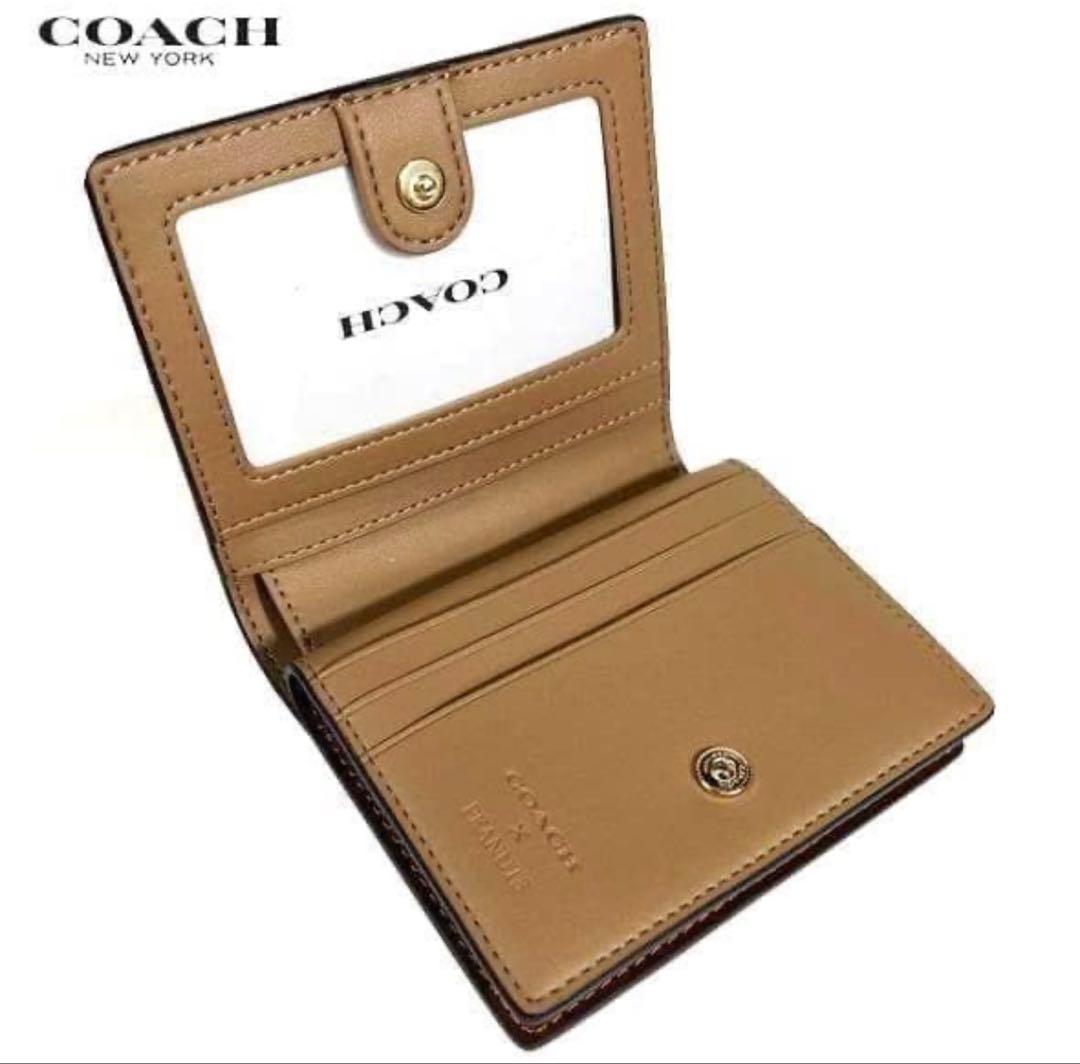 国内未入荷.COACH X PEANUTS 新作 スナップ ウォレット二つ折財布