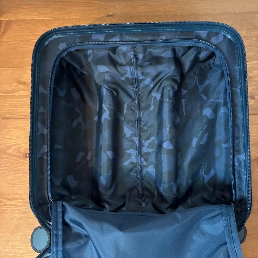 イノベーター スーツケース フロントオープン33L 色ディープシー