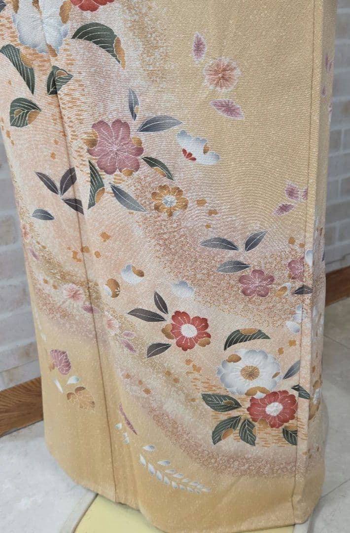 辻ケ花訪問着4点フルセット、 着物、袋帯、帯締め、帯揚げ