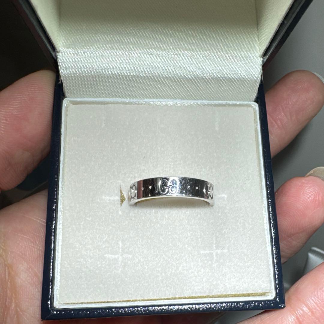 GUCCI K18WG アイコンリング 11号