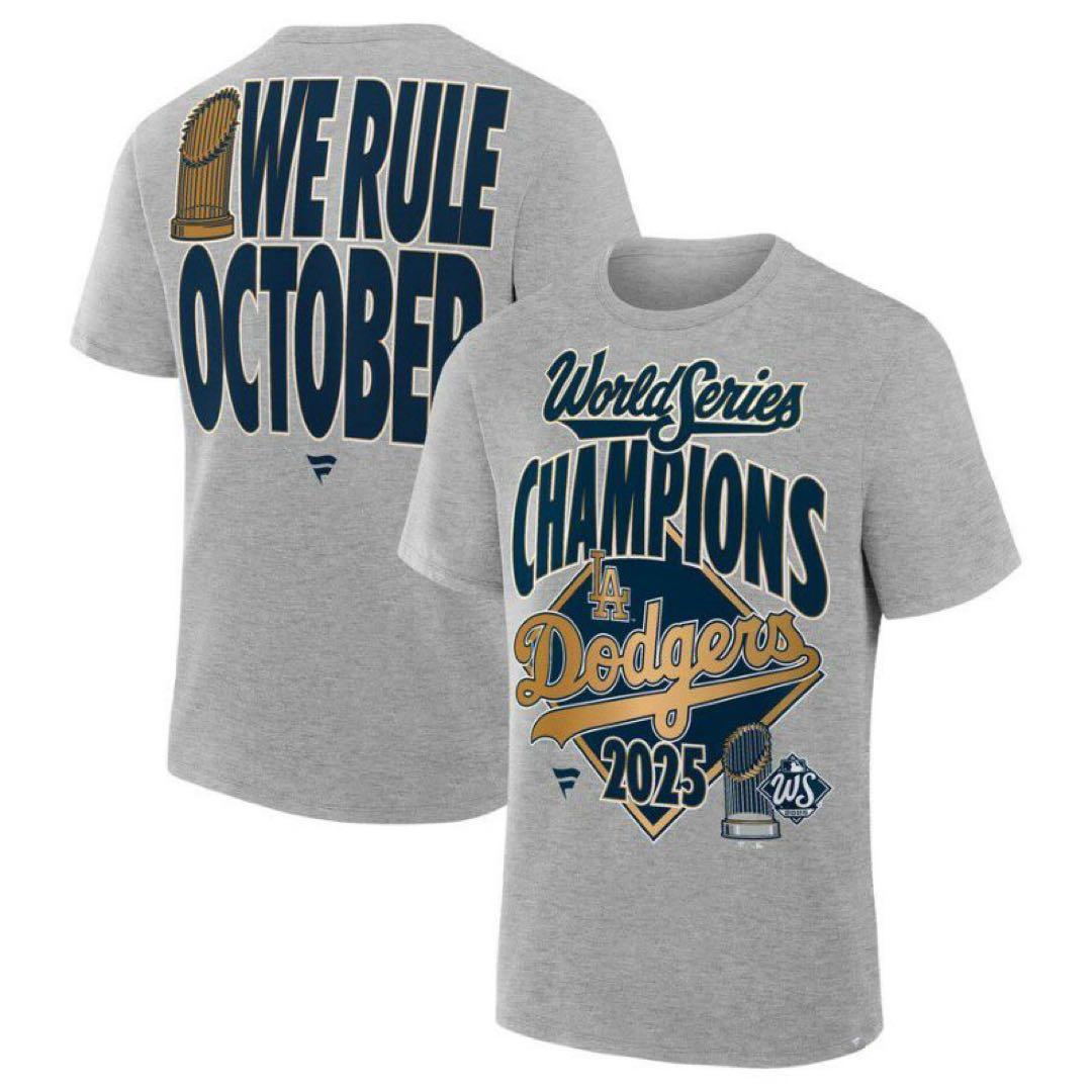 【日本未発売】Dodgers 2025年ワールドシリーズ記念Tシャツ　Lサイズ