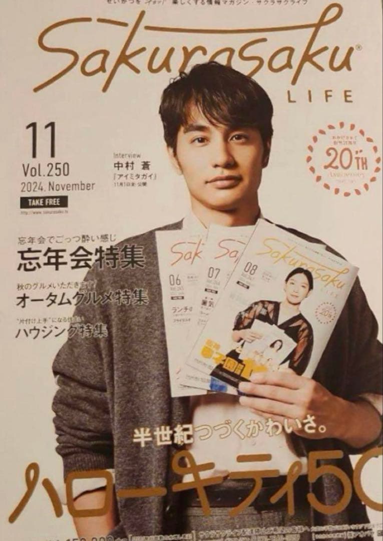 Sakurasaku LIFE サクラサクライフ 中村蒼さんサイン入りチェキ