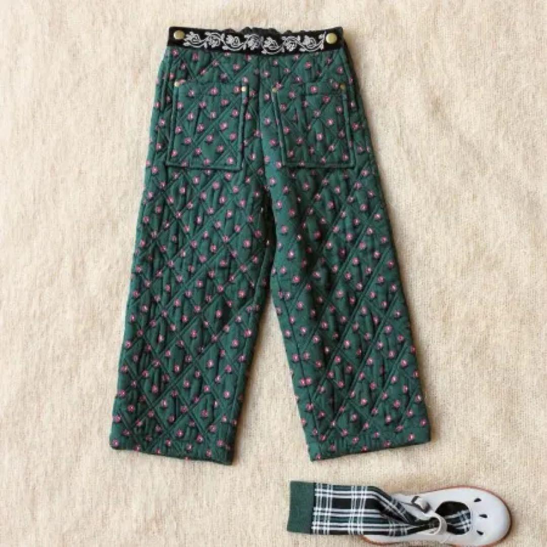 bonjour diary QUILTED PANTS キルティングパンツ　6Y