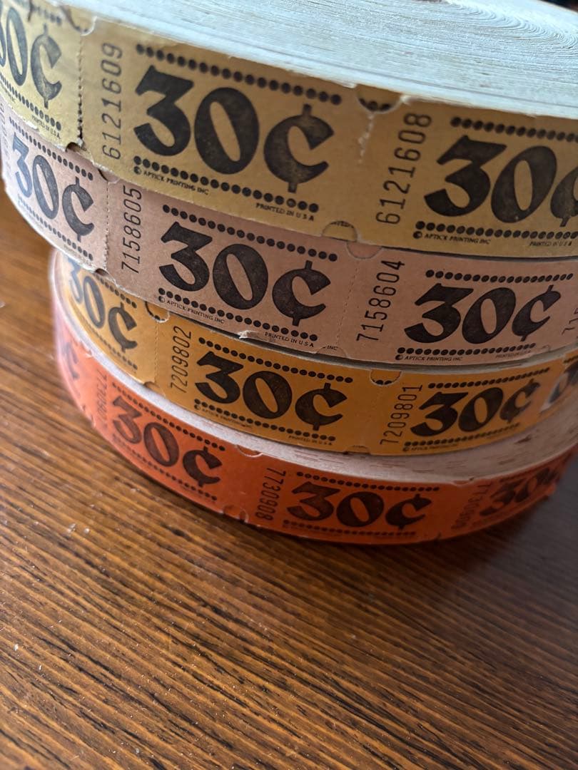 海外紙物　ヴィンテージ カラフル　プライスチケット　5種セット　大量！！！