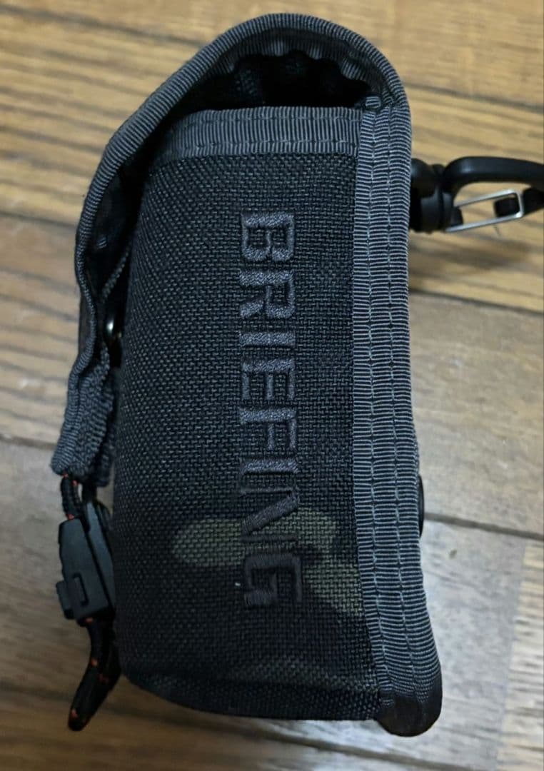 BRIEFING スコープボックスポーチ ブラック×迷彩