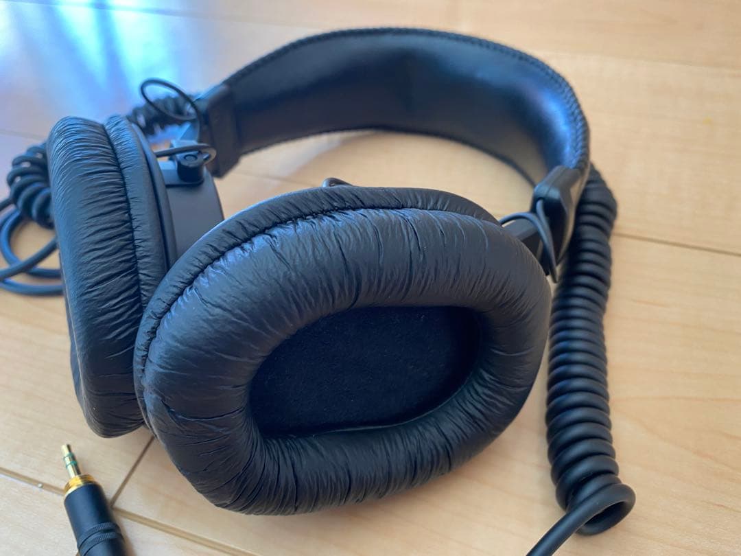 美品！SONY MDR7506定番スタジオモニターヘッドホン折りたたみ式青ラベル