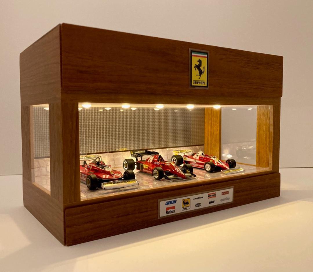 1/43・乱張り＆モザイクタイル・ディスプレーBOX / 照明付ネオジオラマ