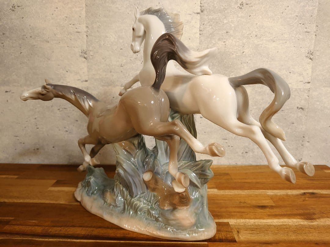 【極美品】【完売品】リヤドロ　駆ける馬　LLADRO