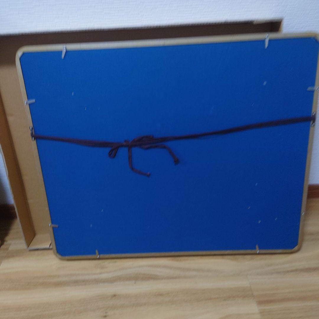 額装 書作品「雪・蛍」 和モダン 抽象書 落款あり 共箱 日本美術