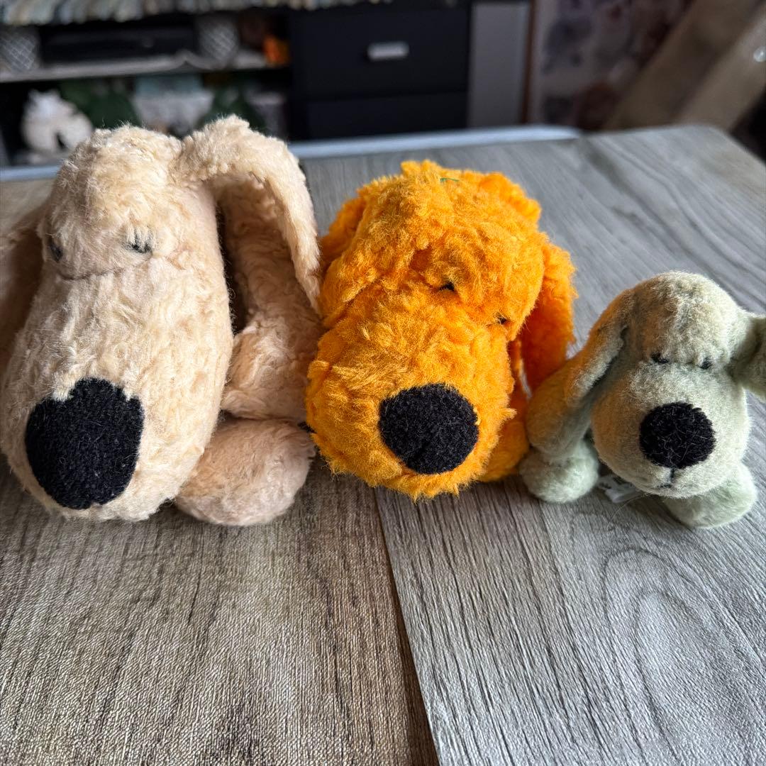 C OM O &R AYクタクタ犬レトロ子犬のルークセット売り⭐︎