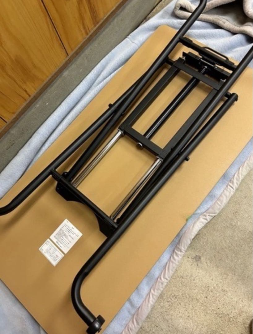 【美品】ニトリ 昇降テーブル ライザN ミドルブラウン