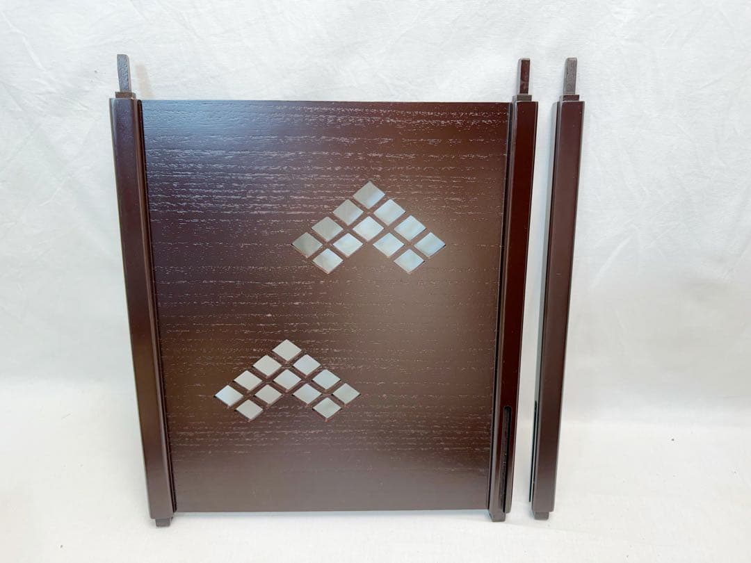 未使用 茶道具 淡々斎好み 徒然棚 溜塗 組立式 元箱