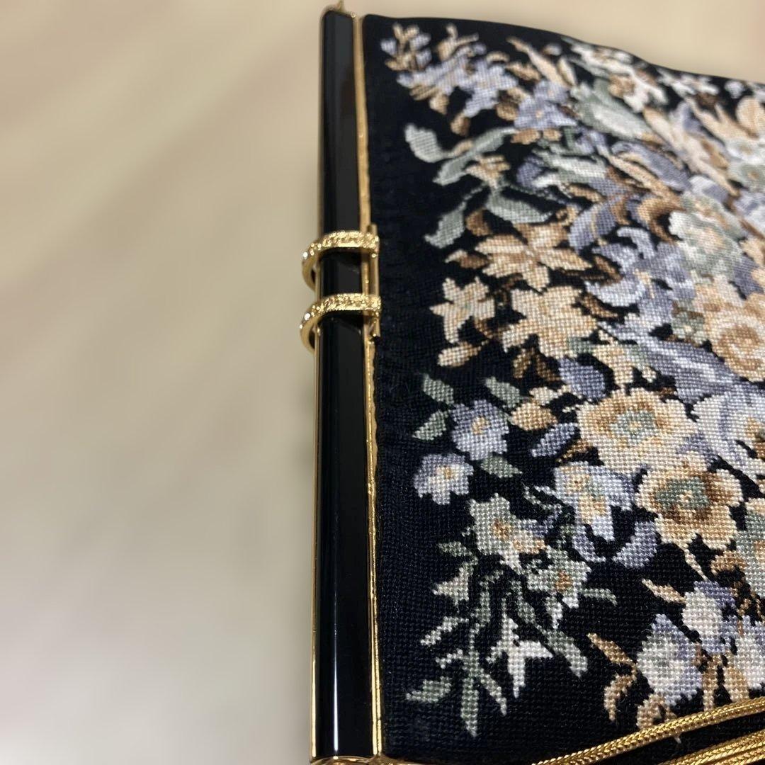 ア*シ様 プチポワン　久家道子　刺繍バッグ　パーティバッグ