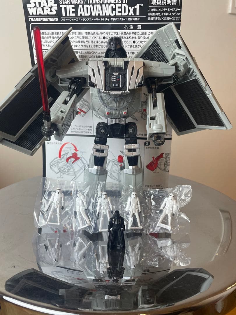 レア スターウォーズ トランスフォーマー 初回特典付き ダースベイダー 取説付き