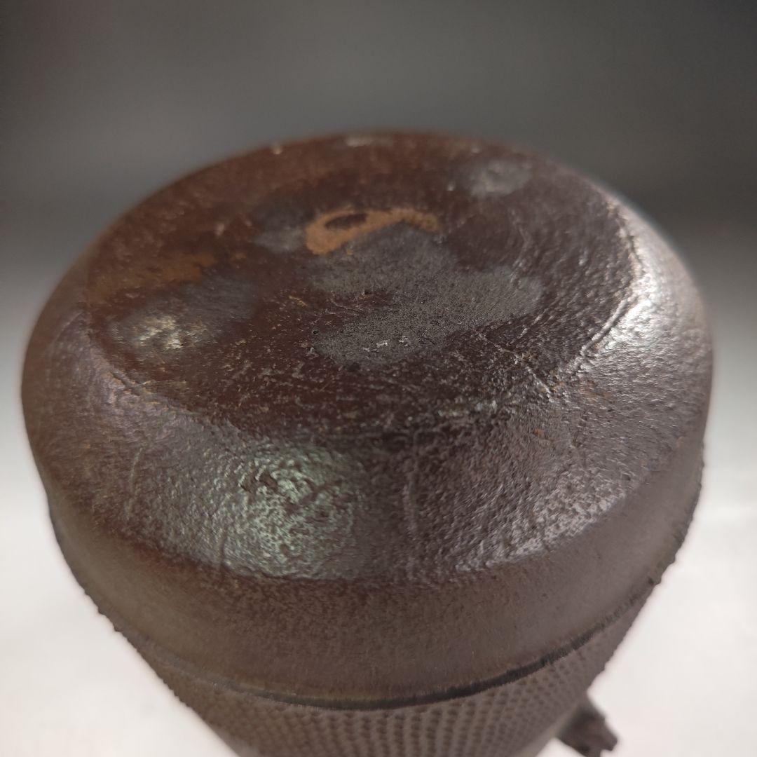 ウ240 茶釜『釜師　菊地正直』『鵬雲斎好写　遠山釜　鉄釜　共箱』茶道具