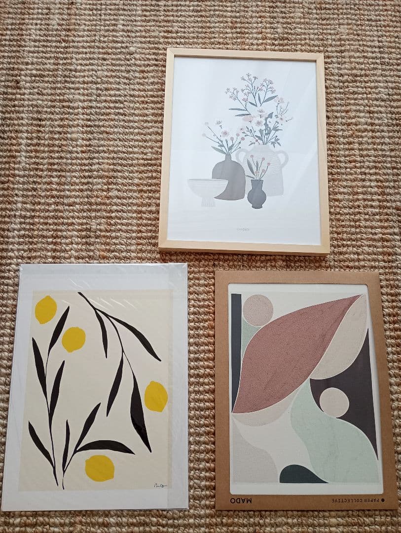 30x40cm ポスター3枚 フレーム セット