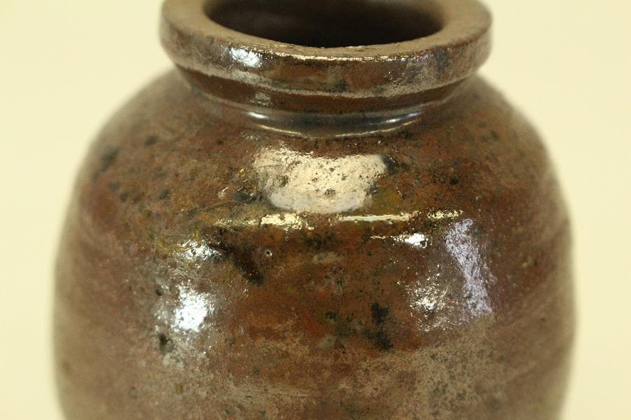 茶道具 備前茶入 共蓋(A767)