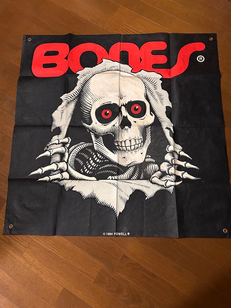 POWELL BONES スカルデザイン バナー ヴィンテージ1984年製