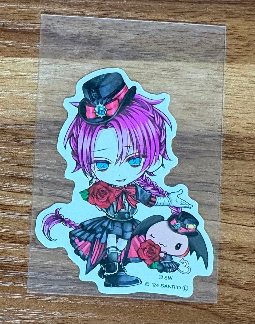 あくねこ　悪魔執事と黒い猫　ラト　チェキ風カード　バレンタイン　ハート　N308