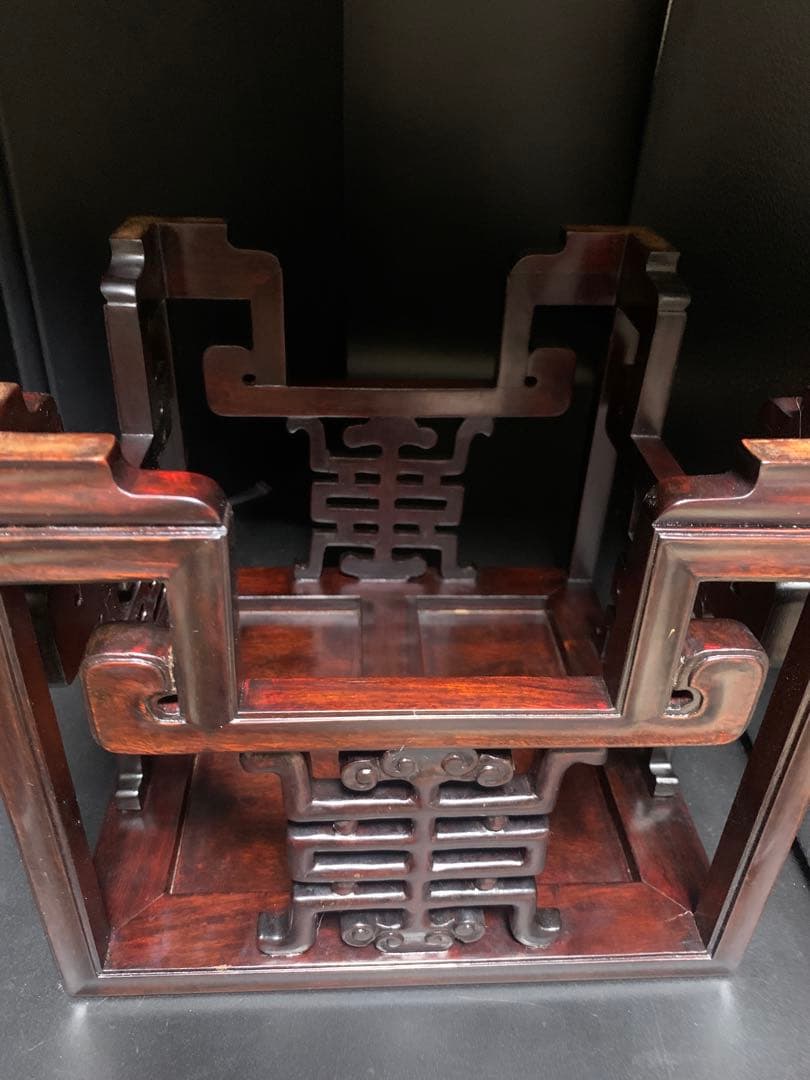 花台 中国 古唐木紫檀製 花台飾台香炉台 中国美術 日本美術