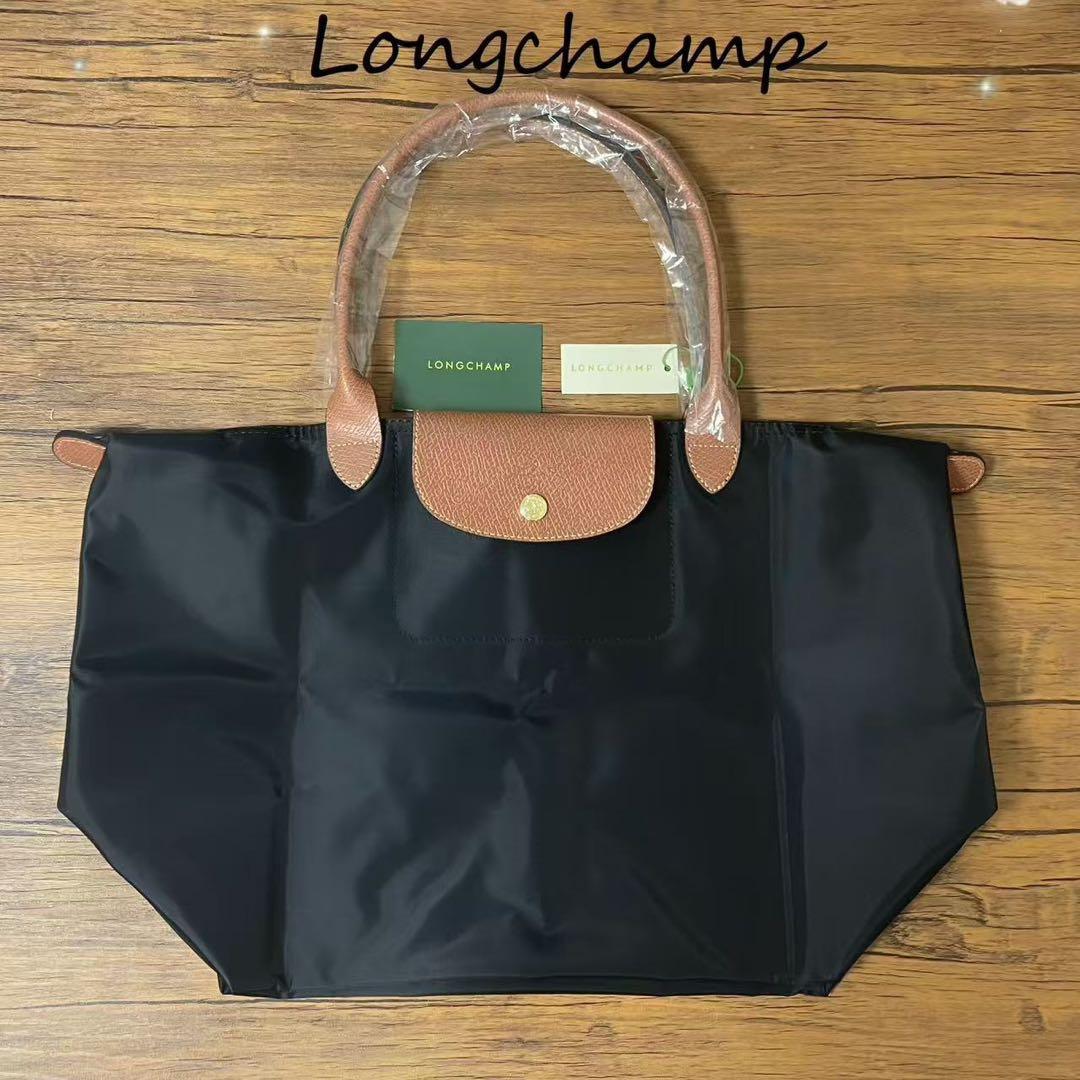 新品LONGCHAMPロンシャン ルプリアージュ オリジナル　バッグ ブラック