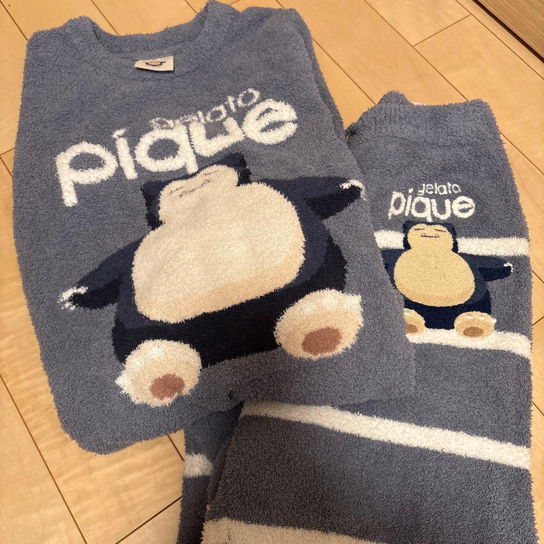 ジェラートピケ　gelatopique カビゴン ヘビモコ上下 ルームウェア