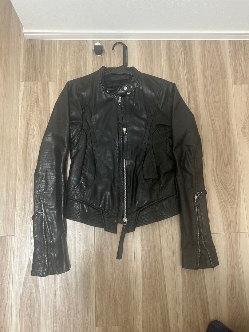 00s archive EKAM レザー ライダースジャケット