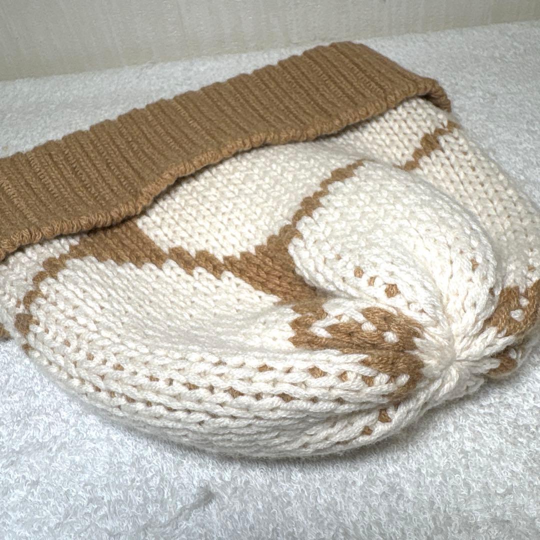 ほぼ新品　HERMES エルメス クリック　セヌエ ニット帽　Mサイズ　C