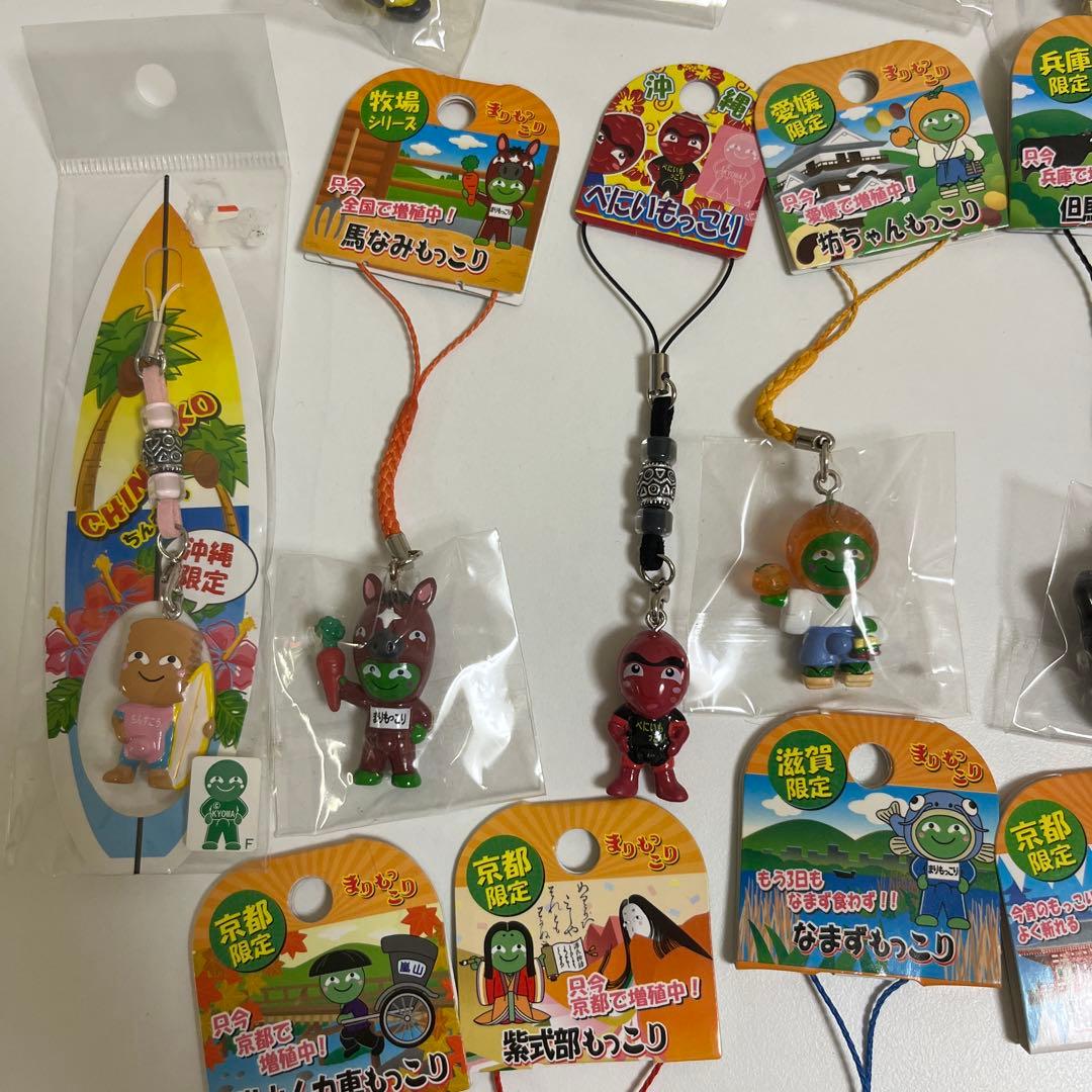 ご当地 まりもっこり　ストラップ　マスコット　キーホルダー　根付け　40点セット