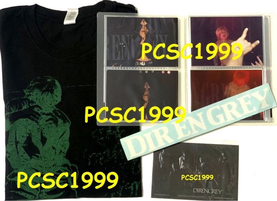 Dir en grey 2007年北米ツアー シャツ 写真　ステッカー　カード