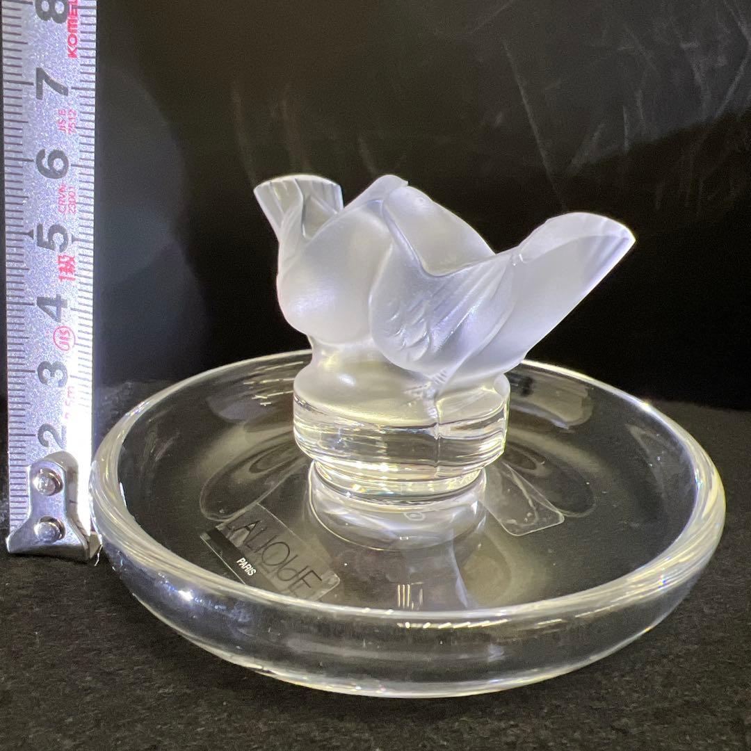 ラリック　リングトレー　横幅約9.5㎝　東Y7-1128☆1F